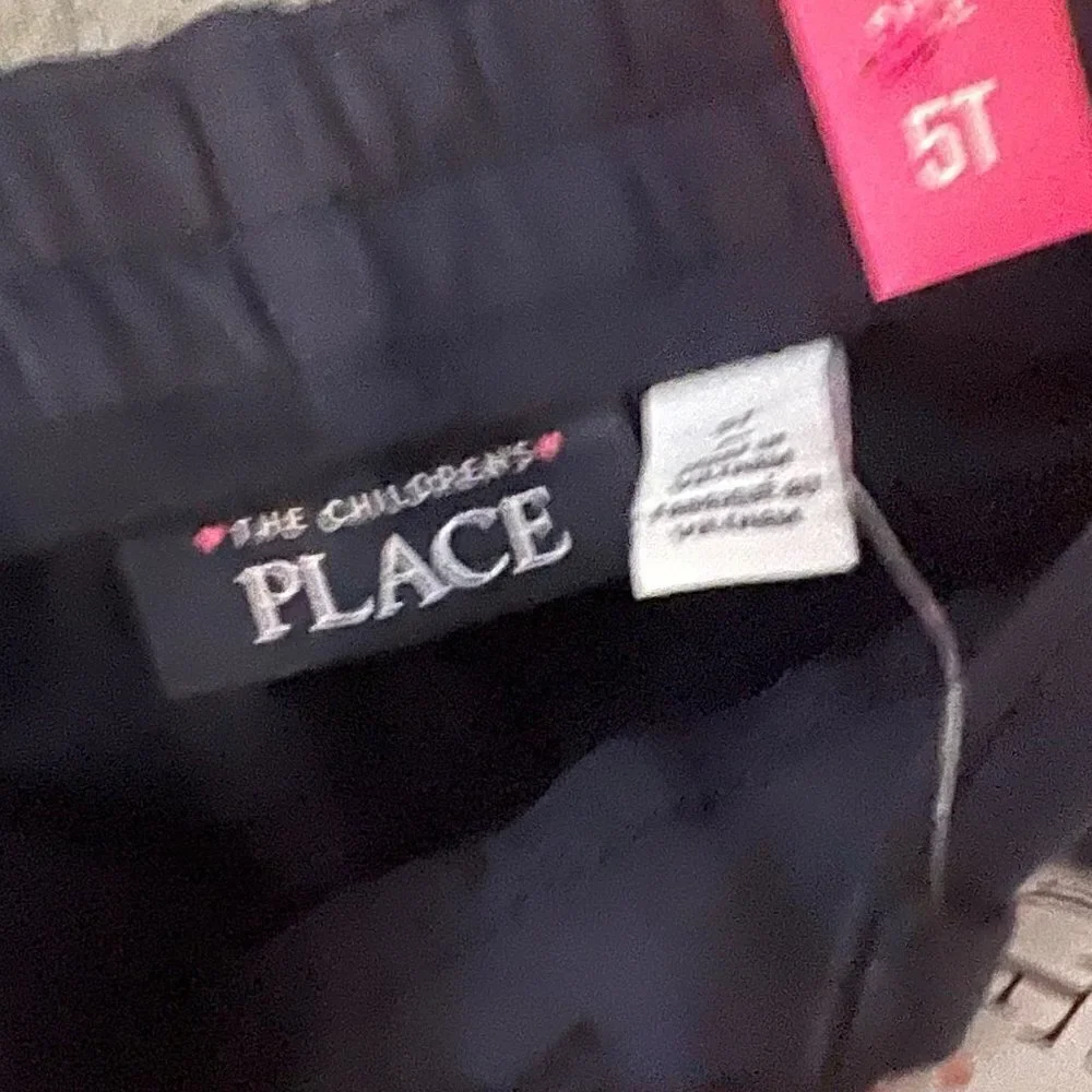 The Children's Place Girls Leggings Size 5T Stretch Fabric Navy Blue Brand New